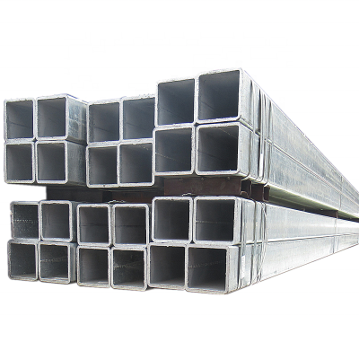 Natural black or galvanized Square and Rectangular steel tube for sun room guard bar building structure